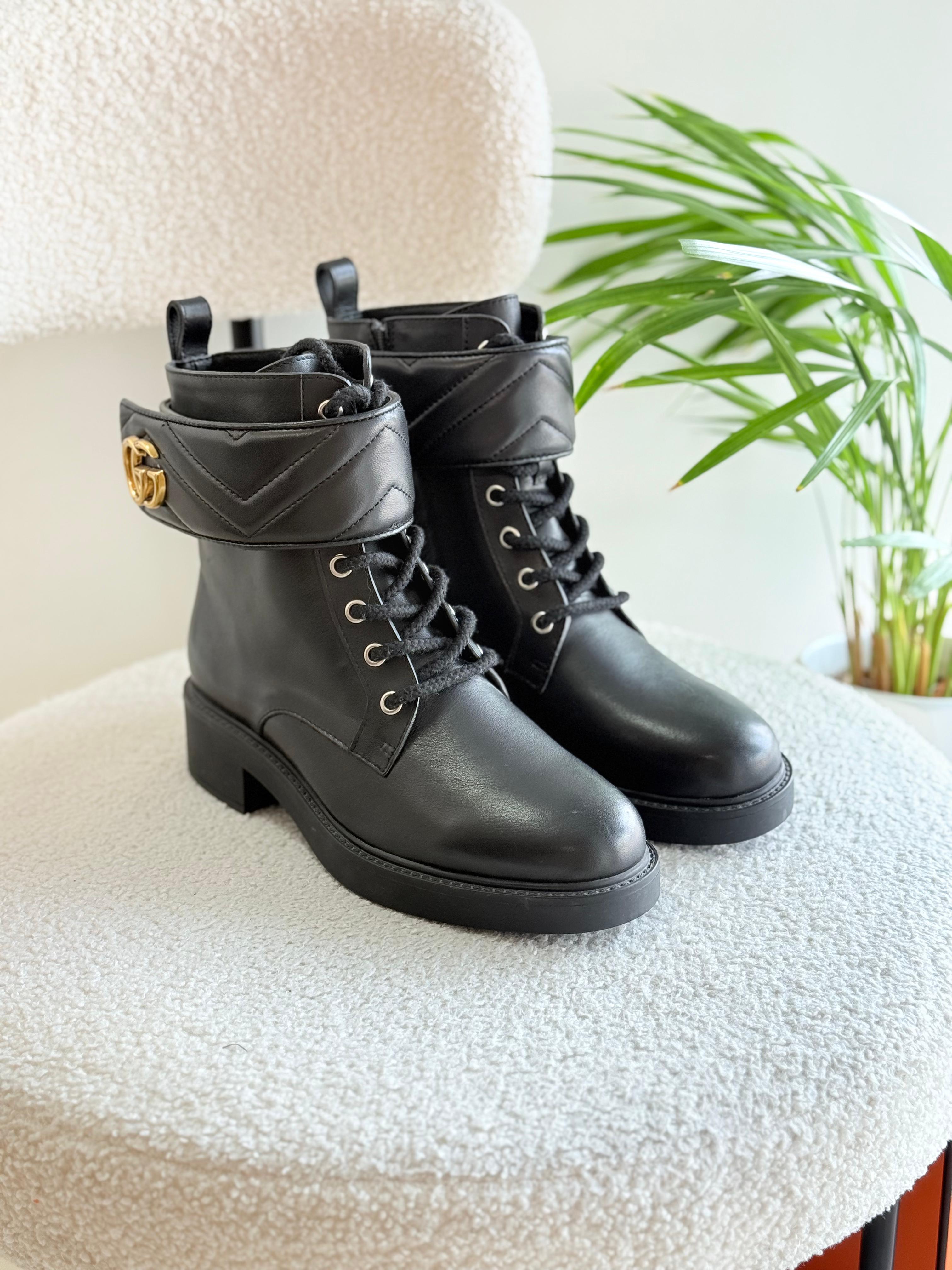 Gucci Boots UAE, Gucci Shoes Dubai, Gucci Leather Boots, Gucci Women’s Footwear UAE, Luxury Designer Boots, Gucci GG Collection
